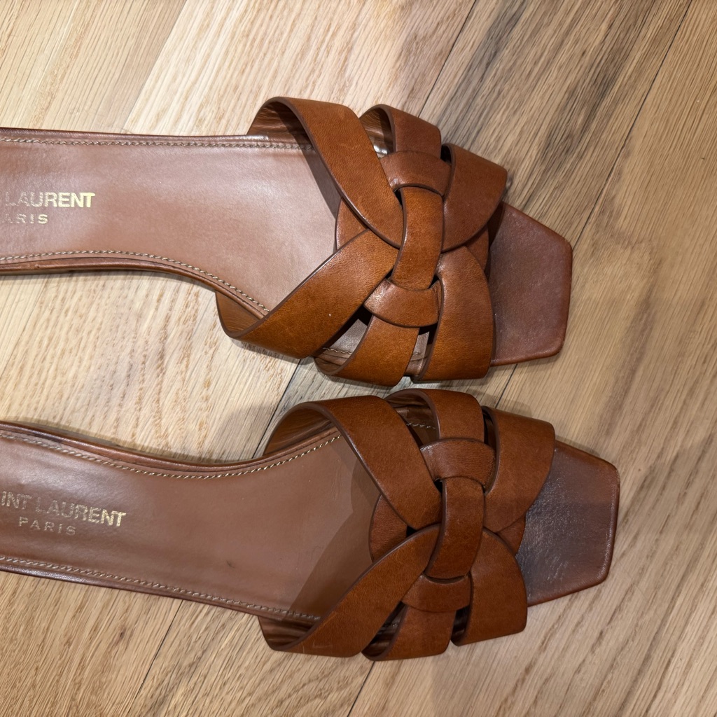 Saint Laurent Woven Slide